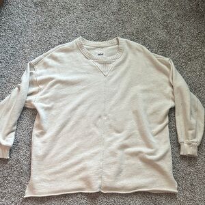 Oversized Cream Sweatshirt